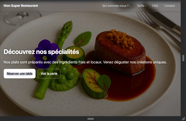 Exemple de site Abramatek